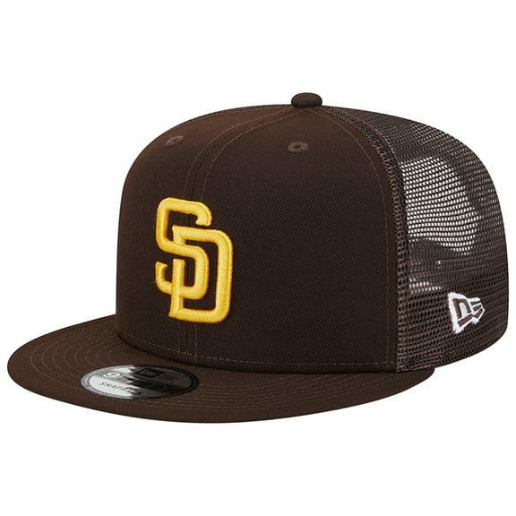 Men's New Era Brown San Diego Padres Team Color Trucker 9FIFTY Snapback Hat