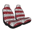 thumbnail image 2 of Pofeuu America Flag Glitter Print Automotive Car Seat Covers Flat Cloth Full Set Seat Covers,Car Seat Covers front seats for Cars Trucks and SUVs-1, 2 of 9