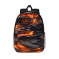 thumbnail image 1 of Lukts Molten Lava Abstract Flow Pattern 15 Inch Student Backpack, Waterproof Laptop Backpack with Adjustable Shoulder Straps, Lightweight Travel, Campus Backpack, Unisex, 1 of 6