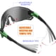 thumbnail image 3 of Gafas de sol RT100 Wrap Around sin marco, verdes, para ciclismo, 3 of 8