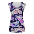 thumbnail image 4 of Moxiu Women O Ring Shoulder Cute Tank Tops Casual Summer Casual Loose Fit Sleeveless Shirt Graphic Print Notched Neck Tee 2025 Purple,XXL, 4 of 4