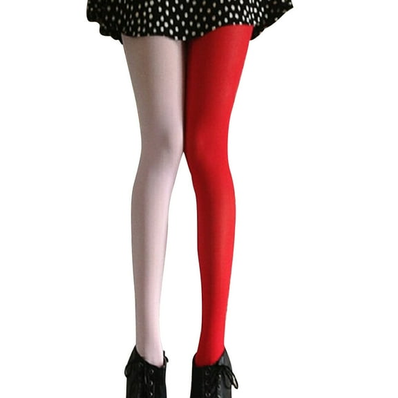 GOOHOCHY  Tights Plus Size Two-color Stockings Unique Dressing Style Miss