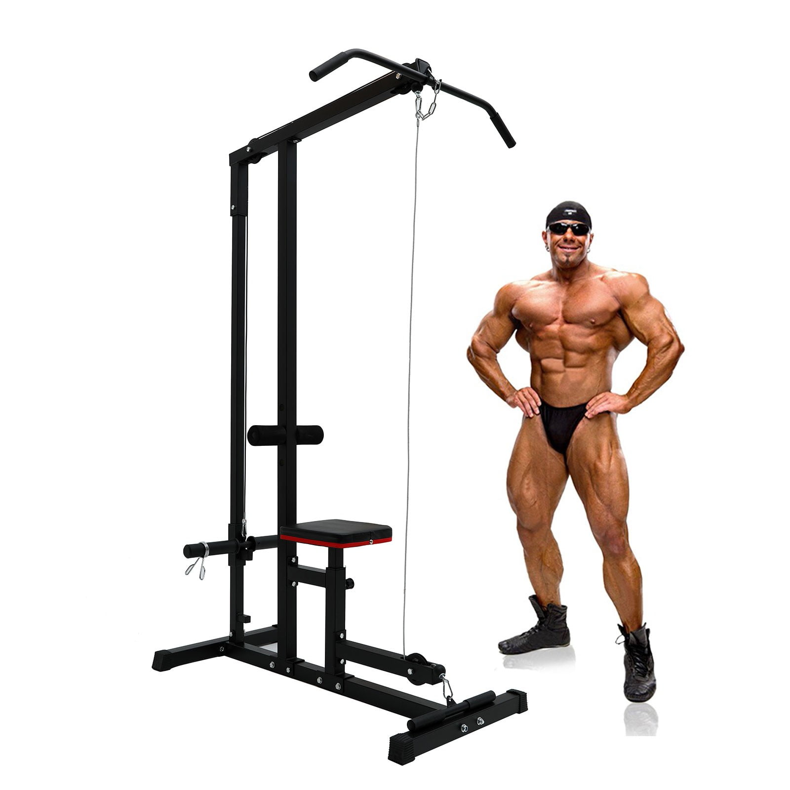 Full-Set-Body-Building-Barbells-Lat-Pulldown-Home-Workout-Cable-Pulley-Multi-Gym 