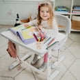 thumbnail image 3 of Mount-It! Kids Desk and Chair Set | Height Adjustable Children's Workstation with Storage Drawer | Grey, 3 of 11
