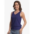thumbnail image 4 of Women's Summer V Neck Tank Top Basic Sleeveless Casual Fit Shirts, 4 of 6