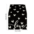 thumbnail image 3 of FYTPOV Black Table Runner, Valentines Day Decorations, Hearts Love Printed Table Runner for Wedding Party, Christmas Runner for Table Home Decor, 13x47 inch, 3 of 6