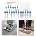 thumbnail image 3 of 18 agujas dobles para de coser, agujas elásticas dobles para de coser doméstica con enhebrador de agujas, longitud 39 mm / 1,54 pulgad Enhebrador de Baoblaze Agujas de coser dobles, 3 of 8