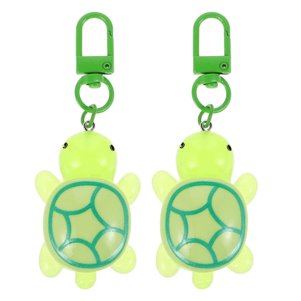 2 piezas lindas llaves para mujeres mini tortuga figuras de llavero decoración de mar colgante de bolsillo para favores de la fiesta del llavero de viaje y accesorios colgantes de bolsos