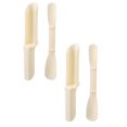 thumbnail image 1 of Oleegame 2PC Compact Serving Tongs Small Food Rice Meat Dumplings Maker Kitchen Makes Meatball Artifact Processing Spoon Fish Slippery Food Processor Rice Meat Dumplings Scoop Beige, 1 of 6