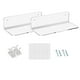 thumbnail image 1 of Rack colgante resistente colgador de paRojo multi funcional Multipropósito Fácil de instalar Soporte para la cámara para la casa Baño de dormitorio Transparente 2 PCS Inevent LF000362-03B, 1 of 7