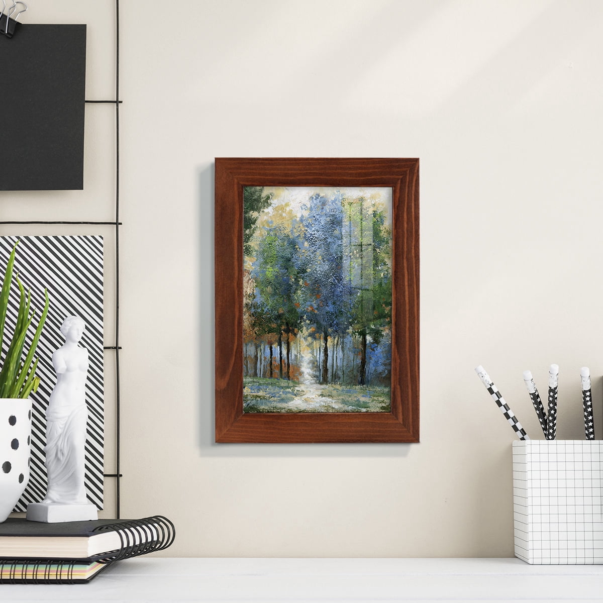 Afternoon Light -Framed Print w/glass-Chestnut