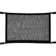 thumbnail image 2 of CNKOO 31.5 x 21.2in Car Ceiling Cargo Net Double-layer Car Mesh Bag Strong Load-bearing Adjustable Cargo Storage Net with 4 Buckles for Most Cars SUVs Trucks, 2 of 10