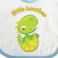 thumbnail image 4 of Inktastic Little Brother Dinosaur Boys Baby Bib, 4 of 4