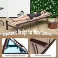 thumbnail image 5 of Costway Patio 6-Position Lounge Chair Chaise Aluminium Adjust Recliner Brown, 5 of 9