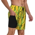 thumbnail image 2 of Daiia Corn 1 Mens Swim Trunks Swim Shorts Quick Dry Swim Shorts with Mesh Lining Pockets-Small, 2 of 9