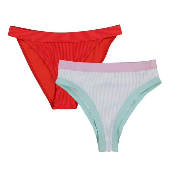 Roxy Womens Bikini Bottoms High Cut Rise Swimsuit Cheeky Ribbed Xs S M L New Nwt