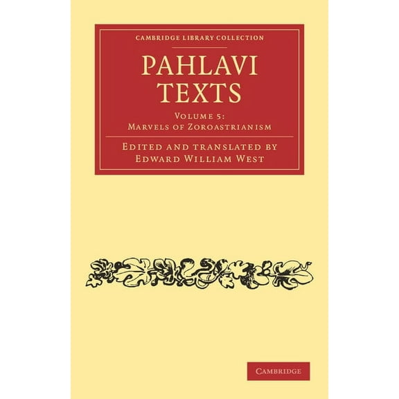 Pahlavi Texts, (Paperback)