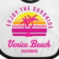 thumbnail image 4 of Inktastic Summer Enjoy the Sunshine Venice Beach California in Pink Boys or Girls Baby Bib, 4 of 4