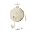 thumbnail image 3 of ChicYu Hooks Suction Cup Mounted Hooks for Hanging Towels Keys Kitchen Utensils and Small Items Suitable for Bathroom Kitchen Bedroom and Living Room, 3 of 5
