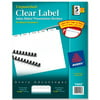 "Avery Index Maker Clear Label Divider - Blank - 8.50"" X 11"" - 25 / Box - White Tab (AVE11443)"