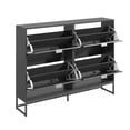 thumbnail image 6 of Fiogmub Shoe Storage Cabinet, 2 Flip Drawers, Wooden Shoe Rack Organizer, Entryway, 6 of 7