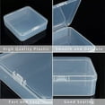 thumbnail image 4 of 8pc Polypropylene(PP) Plastic Boxes Bead Storage Containers with Hinged Lid Square Clear 11.5x11.5x3.5cm, 4 of 7