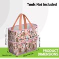 thumbnail image 3 of Garden Tool Bag,Poodle Dog and Flower Floral Garden Tool Organizer,Garden Gifts,Waterproof Multi-Pocket Garden Tool Storage 11.8x5.5x11.4 Inch(Tools NOT Included), 3 of 6