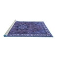 thumbnail image 2 of Ahgly Company Machine Washable Indoor Rectangle Persian Blue Traditional Area Rugs, 4' x 6', 2 of 4
