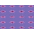 thumbnail image 1 of Ahgly Company Machine Washable Indoor Rectangle Transitional Purple Mimosa Purple Area Rugs, 7' x 9', 1 of 7