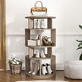 thumbnail image 2 of 5 Tier Rotating Shoe Rack Tower, 16 Pair Shoe Organizer for Closet, Gray, 43.6" x 23.6" x 23.6", 2 of 7
