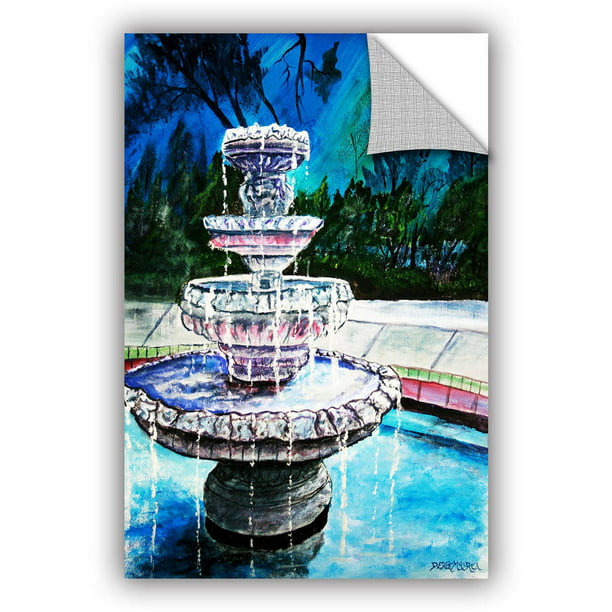 Artappealz Mccrea Water Fountain Removable Wall Art Com - Wall Art Indoor Fountain
