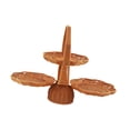 thumbnail image 3 of Estante para servir frutas con tres niveles, elegante bandeja de almacenamiento, soporte de buffet para cupcakes, panes, bodas, interiores 50cmx32cm, 3 of 8