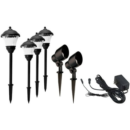 Better Homes & Gardens Archdale 6 Piece Outdoor QuickFIT LED Pathway Lighting Set