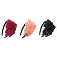 thumbnail image 3 of 1PC Elegant Multilayer Cloth Hair Acrylic Diamond Hair Clasp for Ladies Women Girls (Purplish Red), 3 of 3