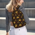 thumbnail image 5 of Lsque Sunflowers Leaves Pattern Canvas Daypack, Durable Backpack, High-quality Versatile Backpack,Vintage Compact Backpack-Small, 5 of 6