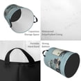 thumbnail image 2 of Hand Drawing Truck Daisies Laundry Hamper Small Storage Basket/Toy Organizer/Dirty Clothes Bucket, 2 of 5