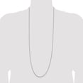 thumbnail image 4 of Diamond2Deal 925 Sterling Silver 1.5 mm Round Box Chain Necklace for Women 36", 4 of 6