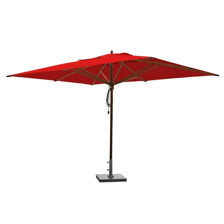 Greencorner Mahogany 10 X 13 Ft Rectangular Patio Umbrella Greencorner Mahogany 10 X 13 Ft Rectangular Patio Umbrella