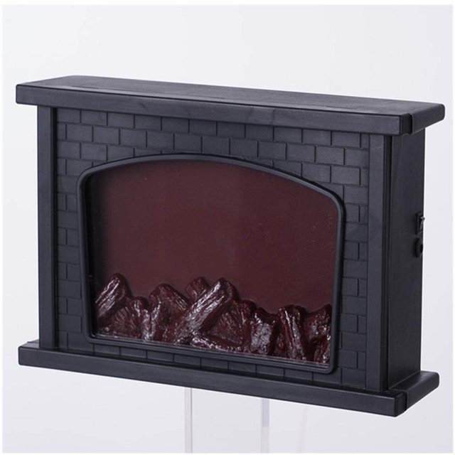 tredstone Portable LED Fireplace Lantern Flamless Log Fire Effect Lamp for Home Garden House