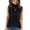 Black, variant on HAJWOH Women's Sleeveless Tank Tops 2026 Spring Fall Ribbed Knit Mock Turtle Neck Slim Fitted Basic Tee Shirts