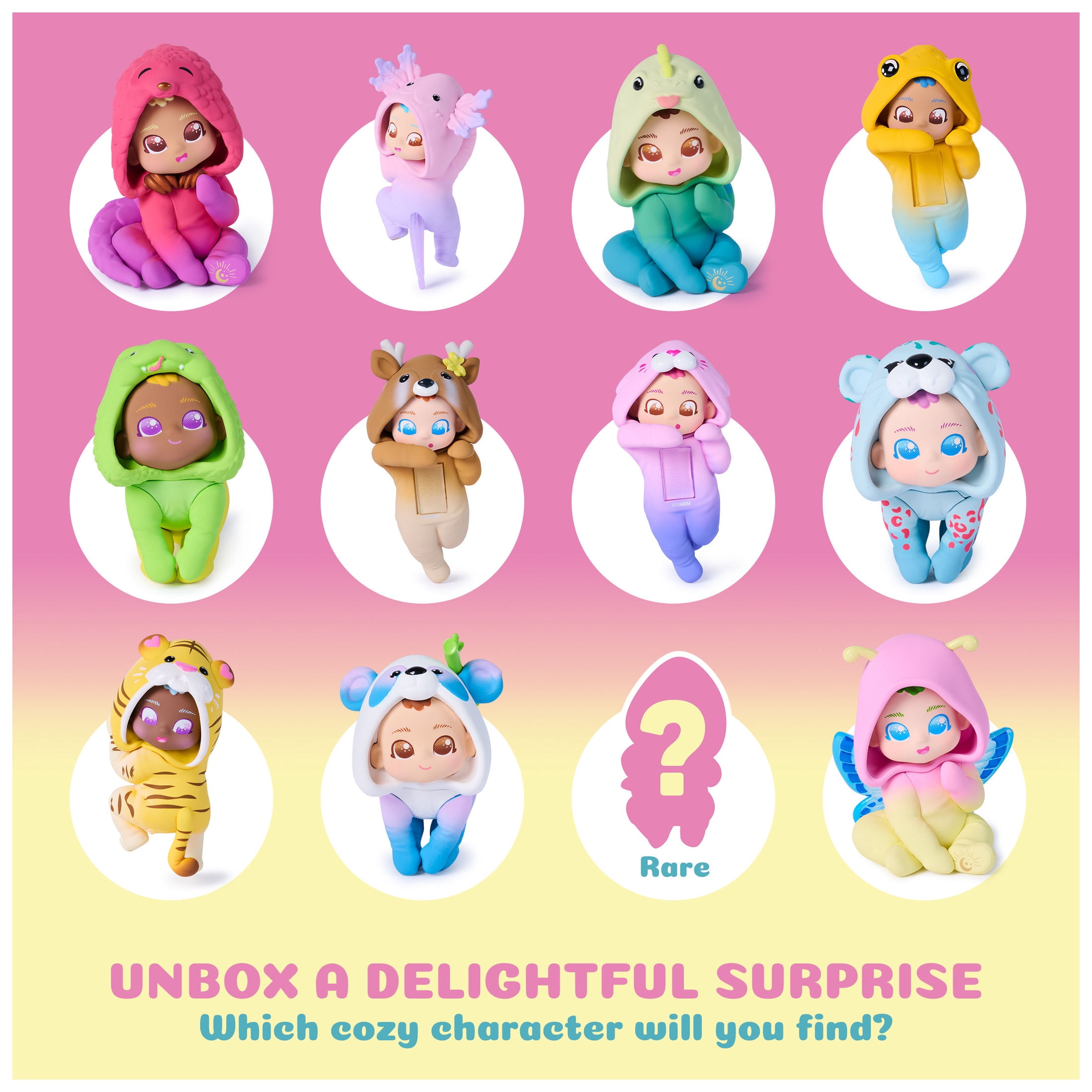 Onezzz, Animals Surprise Blind Box Kawaii Mini Figures for Ages 6 and up