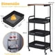 thumbnail image 2 of Carrito Organizador de 4 Niveles de Metal,Carrito de Almacenamiento con RuedasCarrito Auxiliar Multifuncional con Mesa,para Cocina, Baño,Oficina,Sala,Dormitorio, 2 of 8