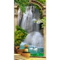 thumbnail image 1 of Coofit Door Sticker Landscape Water Tree Door Decals Mural Wall Sticker Mural for Home, 1 of 8