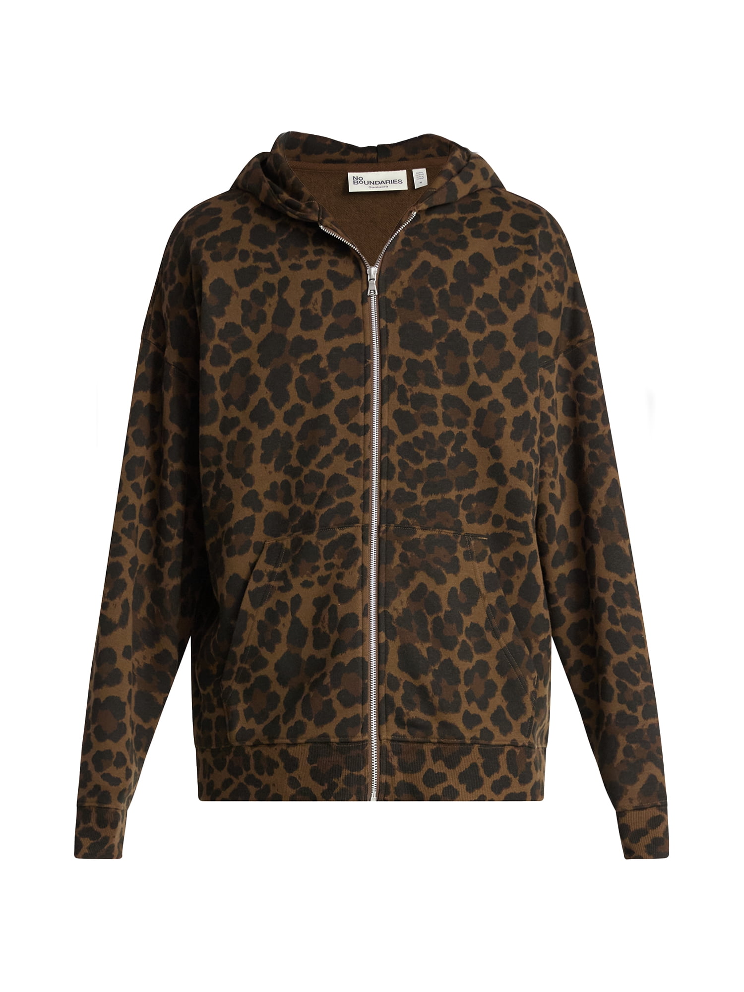 No Boundaries Zip Hoodie with Long Sleeves, Men's & Big Men's