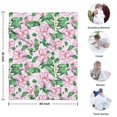 thumbnail image 4 of Pioneer Flower Floral Print Pattern Blanket,Comfortable Soft Flannel Throw Blanket,All Season,Warm Lightweight Blankets for Sofa Bed Couch Living Room Chair,30"x40", 4 of 4