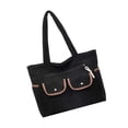 thumbnail image 1 of Practical Cordurody Carryall Bag Reinforced Handles Foldable Structure Perfect For Travel Gym Office Storage Needs White, 1 of 4