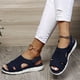 thumbnail image 4 of Amzcrzy Zapatos de mujer,Zapatos de mujer,Zapatillas de mujer, Sandalias de verano para mujer, transpirables, con plataforma y correas elásticas, informales Sandalias Mujer Zapatillas De Casa, 4 of 7