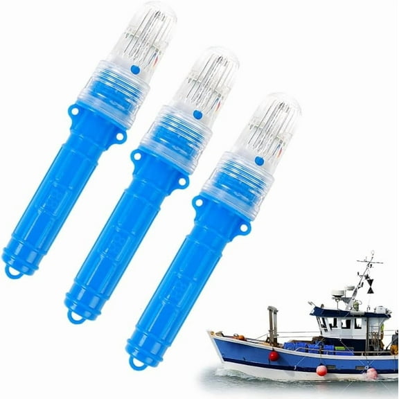 3Pcs Boat Flares, 2025 New LED Boat Flares Coast Guard Approved Marine, Upgraded Boats Safety Kit, Waterproof Emergency Signals for Fishing Nets, Buoys and Boats (Red)