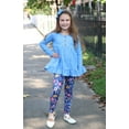 thumbnail image 5 of Millie Loves Lily Blue Iris & Blue Long Sleeve Tops & Leggings Set,Big Girls, Size 6, (4_PCS), 5 of 6