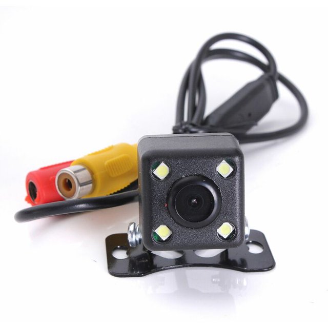4-LED Luz impermeable 170 grados HD Cámara de visión nocturna Vista trasera Vista de estacionamiento ShuxiuWang 9024735158479